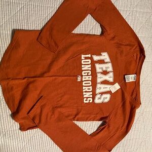 PINK Victoria's Secret Orange Long Sleeve Sleep Shirt